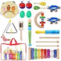 YISSVIC Juguetes de Instrumentos Musicales para Niños 20 Pzas- Juguetes Educativos para la Ilustración de la Música de…
